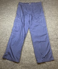 Carhartt Scrub Pants Size M Womens Blue Cargo Utility Medical Straight Leg 13