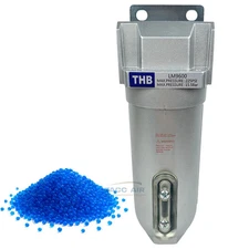 3/4" HD Compressed Air In Line Filter Desiccant Dryer Moisture Water Separator