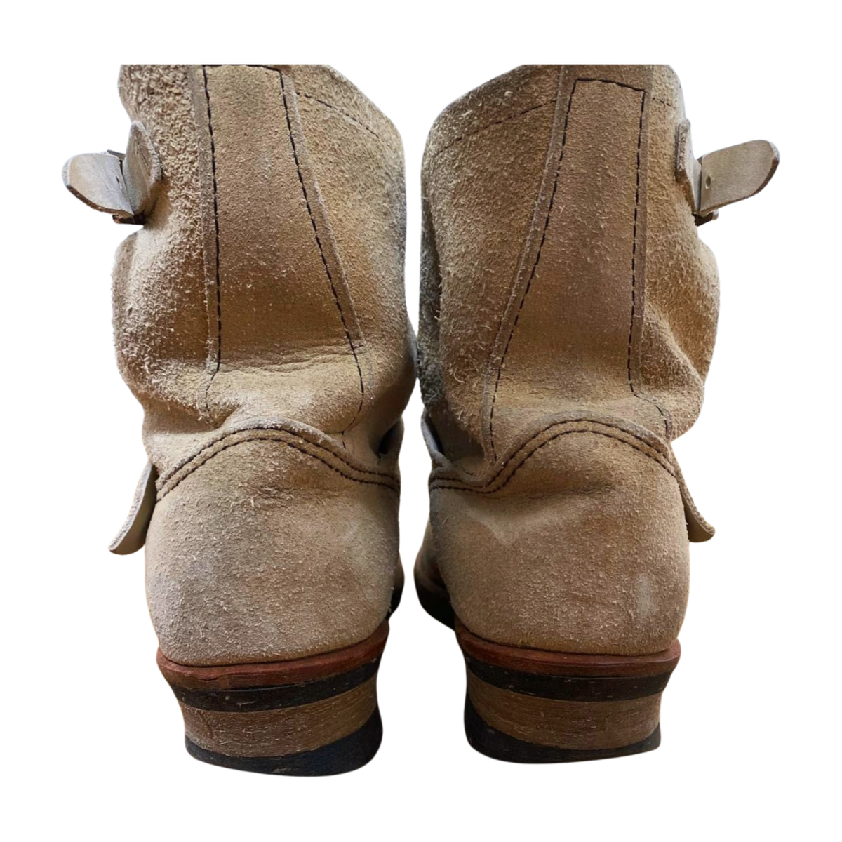 Red Wing 2965 Short Engineer Boots US 9 D Suede Roughout Steel Toe