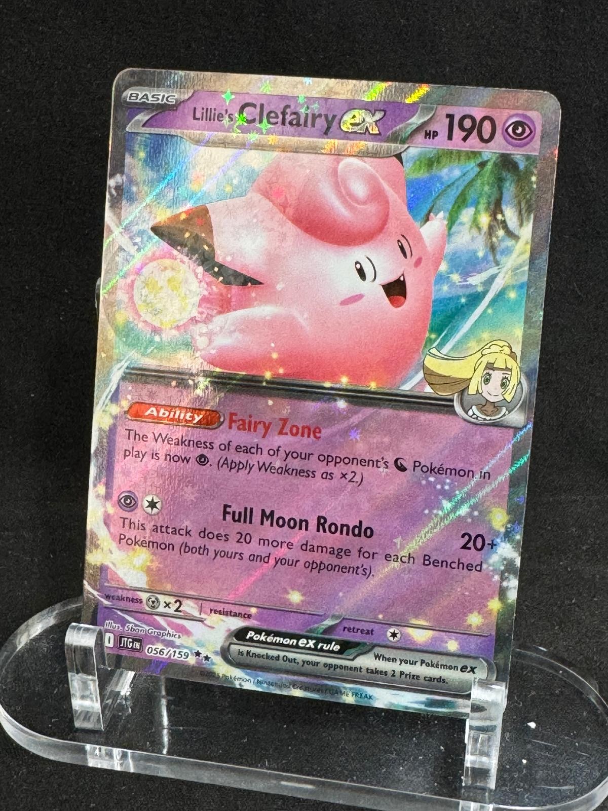 Lillie's Clefairy ex 056/159 Double Rare Journey Together Pokemon Holo Near Mint