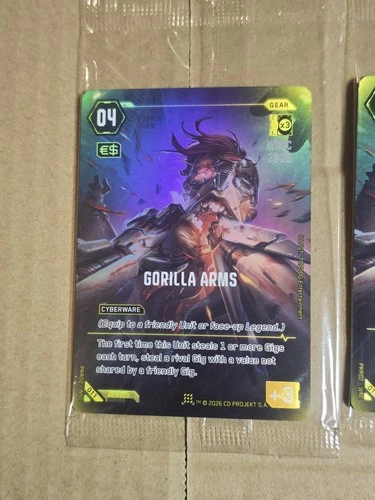 CYBERPUNK Retail Pre-Release Inner Case Pomo Card #011 GORILLA ARMS WTNC 2026 NM - product listing photo