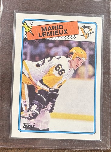 Mario Lemieux 1988-89 Topps Hockey Penguins Base #1 Q1880