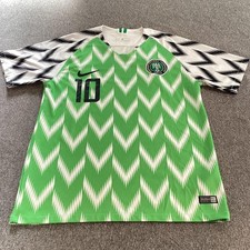 Nigeria National Team Shirt Mens Large Green Nike Soccer Football World Cup 2018