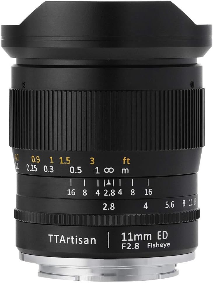 TTArtisan 11mm f/2.8 Fisheye ED E mount Sony E lens Meisho Optics