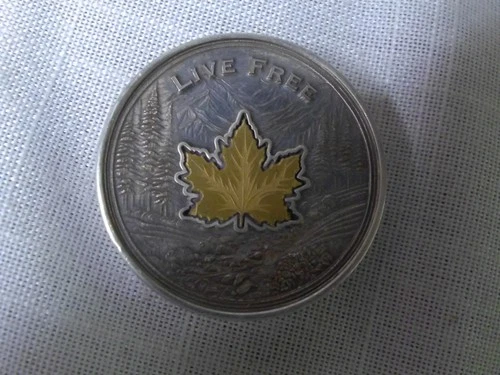 Lucky Rips Live Free Maple Leaf 2.5 Gram Gold & 3 OZ Silver #052