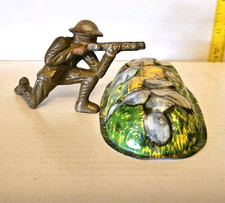 SOLDIER FIRING OVER MOUND GREY IRON BARCLAY MANOIL COHEN