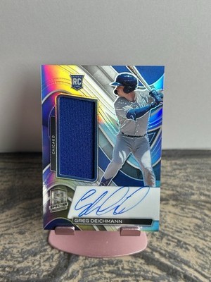 Greg Deichmann 2022 Panini Spectra Silver Prizm Rookie Patch Auto #'d 156/199 