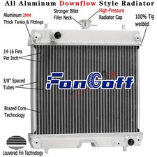 3-Row Aluminum Radiator For Kubota D722 D902 DF972 WG972 Z482 Z602 1G952-72060