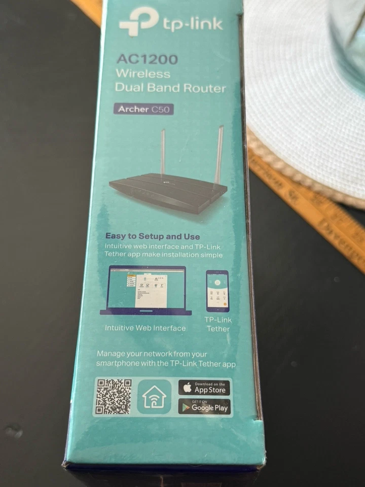 TP-Link AC1200 Dual Band Router Wireless AC Router for Home Archer C50 NIB NEW - Image 4 of 4