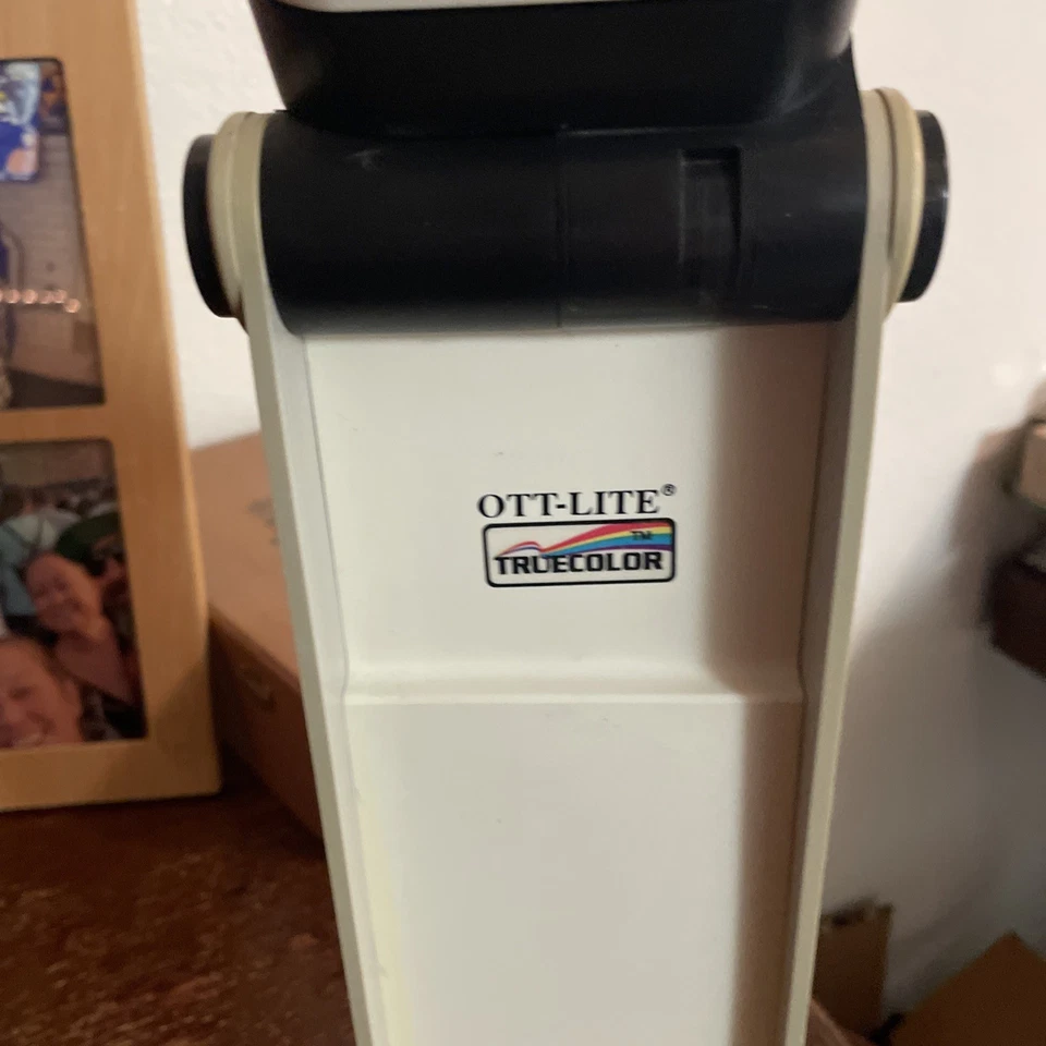 Lâmpada de mesa dobrável vintage Ott-Lite Truecolor espectro total OTL-13TCG artesanato - Imagem 4 de 4