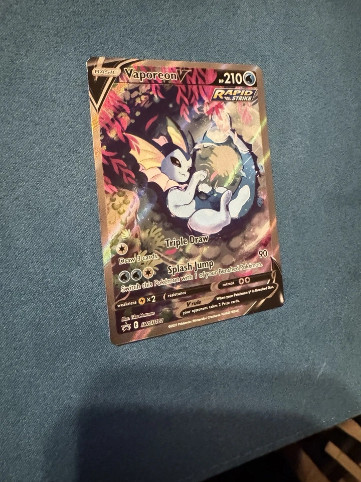 Vaporeon V SWSH181 SWSH: Sword & Shield Promo Cards Holo - Image 4 of 4