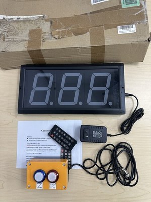 BTBSIGN Digital LED Counter Up/Down with Buttons & Remote 13 