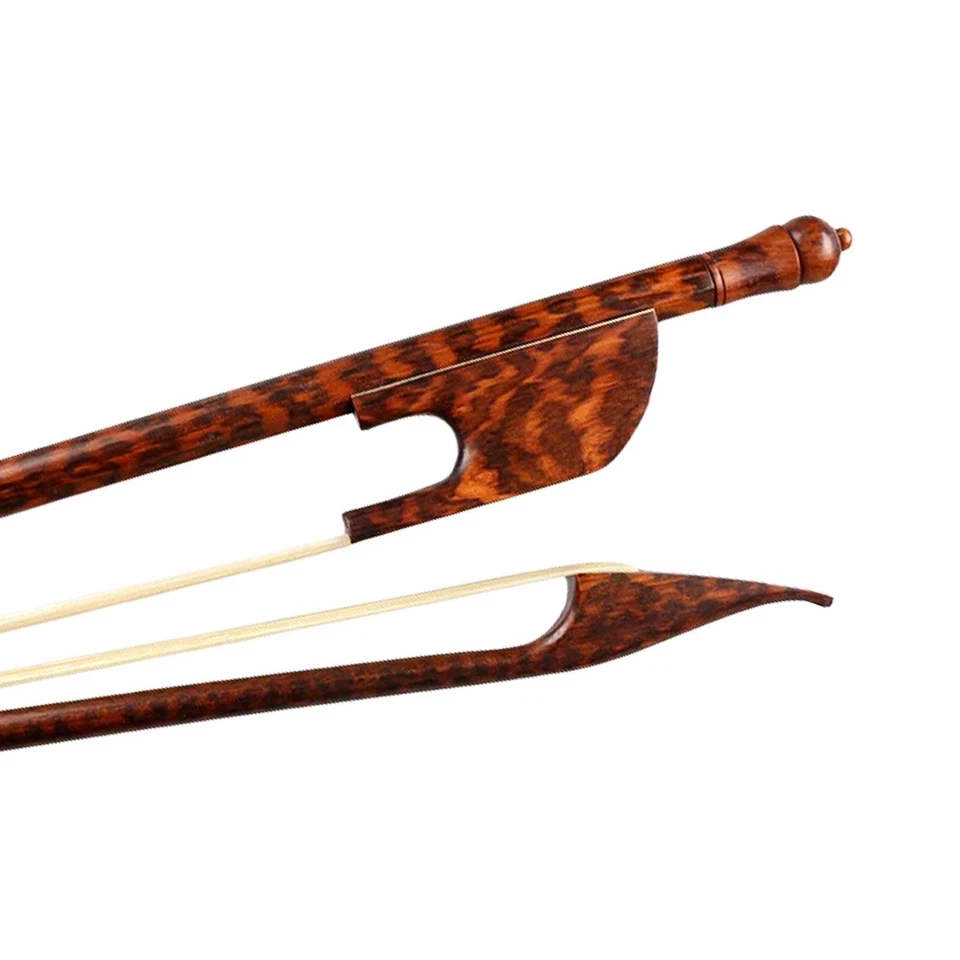 Violin Bow 4/4 Snakewood Baroque Style lightweight bow Natural Horse Hair - Image 2 of 4