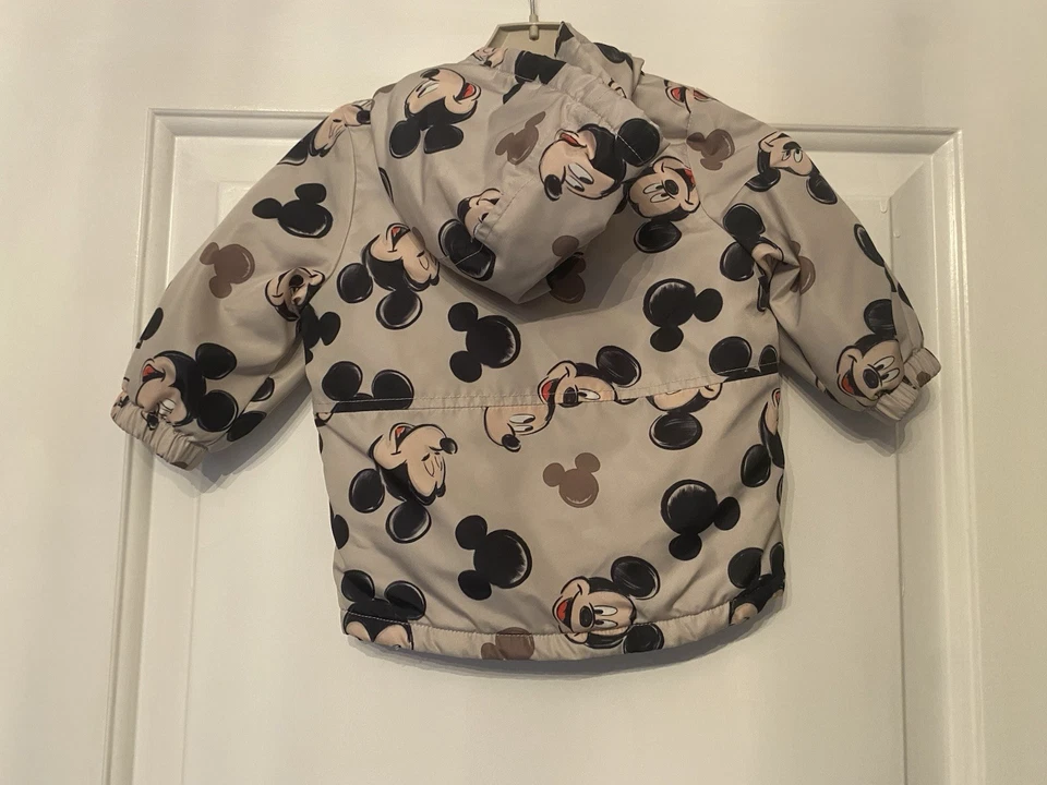 Disney Mickey Mouse Coat Boys Aged 0-3 Months Good Condition No Flaws - Image 2 of 3