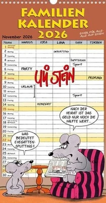 LAPPAN VERLAG Werbekalender: Uli Stein Familienplaner 2026