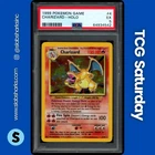 1999 POKEMON BASE SET UNLIMITED #4/102 CHARIZARD HOLO RARE PSA 5