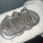 Men's Western Silver Triple Heart Rhinestone Floral Belt Buckle Fits 1.5in — photo 2