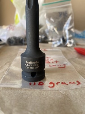 Halfords Advanced TORX T55-  1/2'' Drive Impact Socket Torx Bit Socket 80mm long