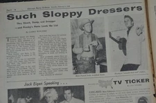 1958 Elvis Presley Roy Rogers Lone Ranger Jayne Mansfield TV Week Newspaper