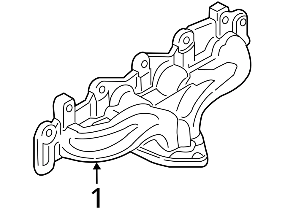 2013-2016 Ford Escape Turbocharger Exhaust Manifold With Turbo Charger XSK0X - Image 4 of 4