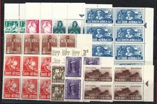 1941-46 SOUTH AFRICA , SG n. 88/96 MNH/** 4 series
