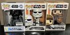 3 STAR WARS FUNKO POPS! DARTH VADER ON TIE FIGHTER #20 EXCLUSIVE & MORE! - NEW