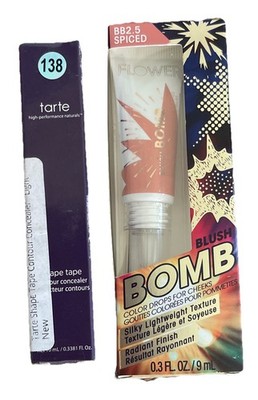 Tarte Shape Tape Contour Concealer Light Shade 20B + Blush Bomb Spiced