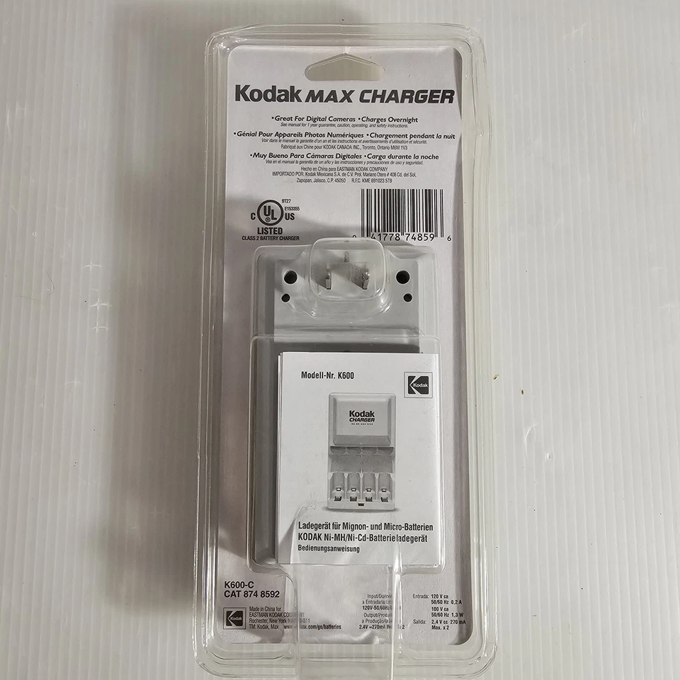 NEW Kodak Max Battery Charger AA, AAA, Ni-MH, Ni-CD  - Image 3 of 4