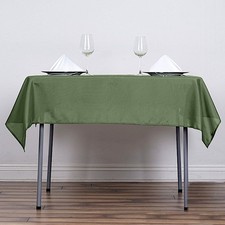 6 pcs 54 x 54" SQUARE POLYESTER Tablecloths Wedding Table Linens for Catering