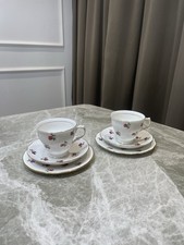 Colclough Bone China Teacup Saucer Plate Trio Pink Roses G07 England