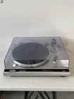 Technics Direct Drive SL-Q2 Vintage Cracked Dust Cover & Missing 3 Feet Working!