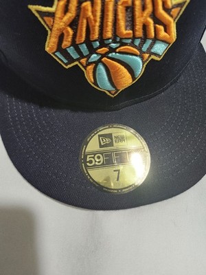 NWT New York Knicks Fitted Hat 7 New Era 59Fifty Teal Bleu Marin