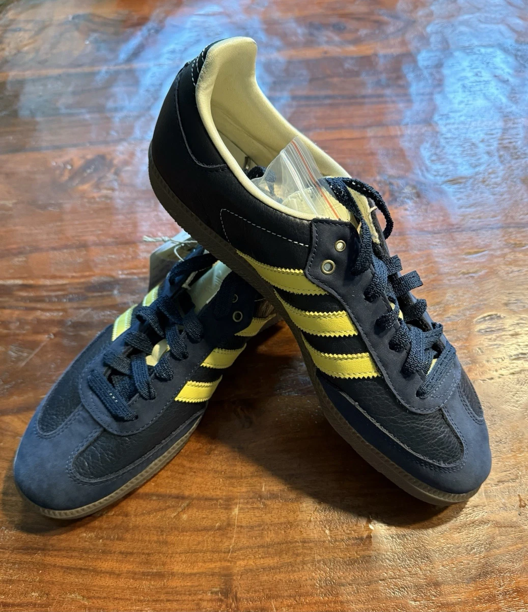adidas Wales Bonner x Samba Collegiate Navy Yellow for Sale