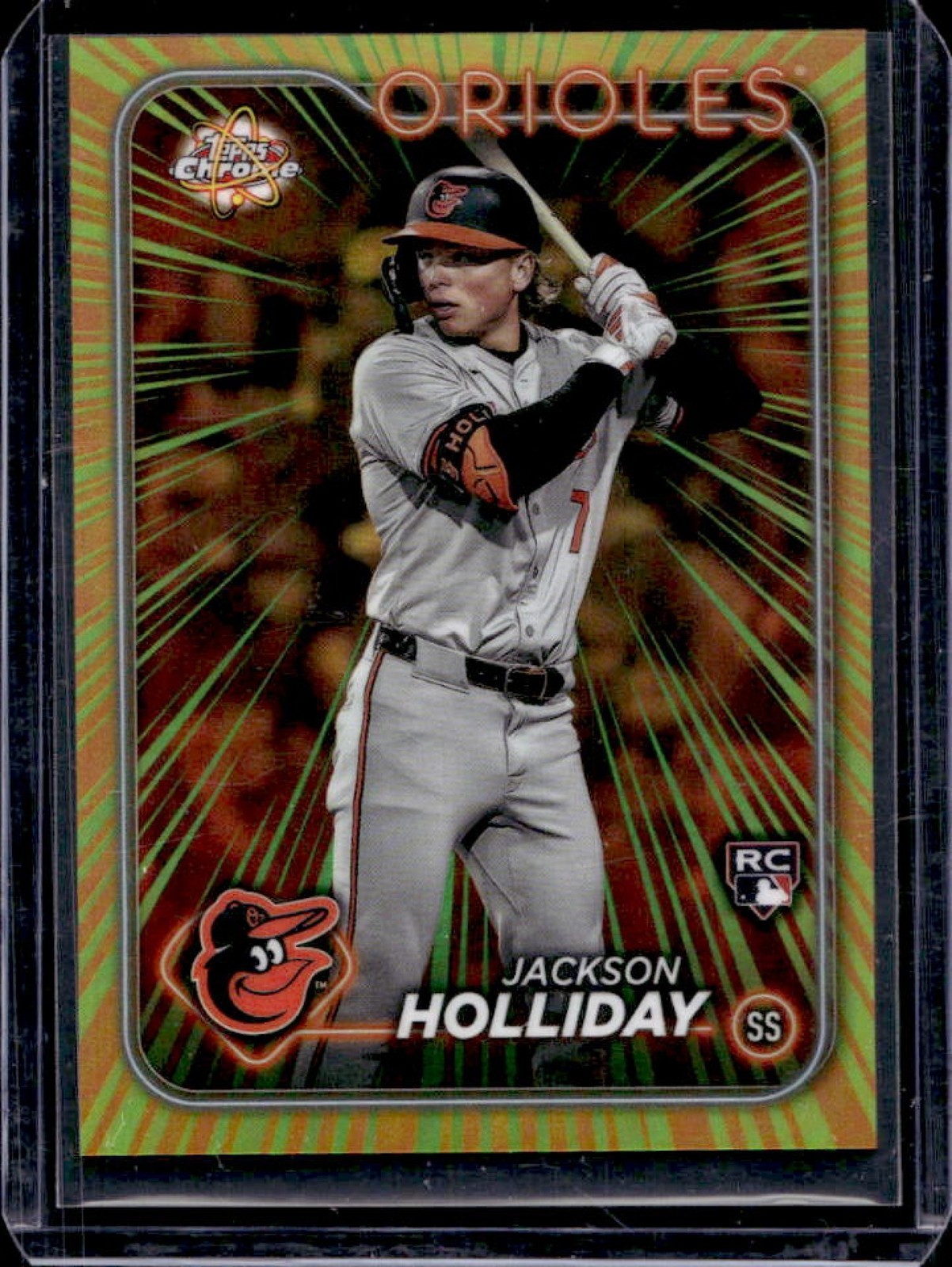 2024 Topps Chrome Jackson Holliday Radiating Rookies RC Rookie #RR-19 Orioles