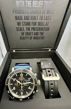 Shinola The Black Blizzard Runwell Sport Chrono Men's Titanium Watch Set