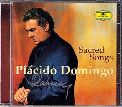 Placido DOMINGO Signed SACRED SONGS Ave Maria Schubert Gounod Mascagni Tosti CD
