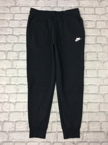 NIKE BOYS TECH FLEECE BLACK JOGGERS 