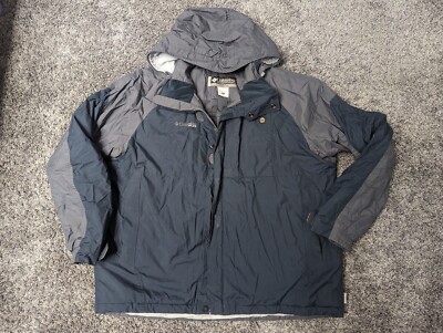 【希少美品 XCOライン】ストームドライ【L】Columbia スノージャケット Columbia XCO Men's Storm Dry Blue Grey Waterproof Jacket Coat