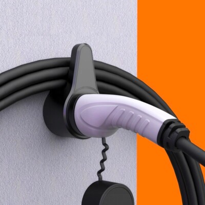 Typ 2 EV Ladegerät Stecker Halter Wandhalterung Steckdose Elektroauto Laden UK