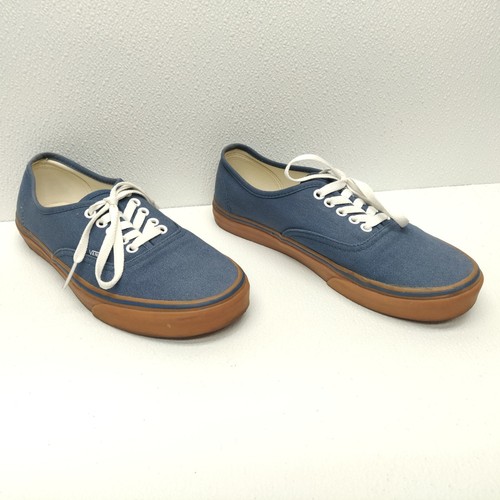 VANS OFF THE WALL Blue Sneaker blue stripe Men Size 10 Skateboard Shoes - Picture 7 of 11