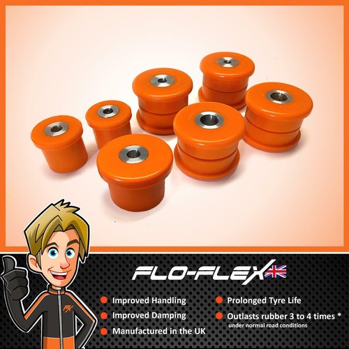 BMW E46, 3 Series Subframe Diff Differential Bushes in Poly Polyurethane FloFlex - Afbeelding 1 van 5