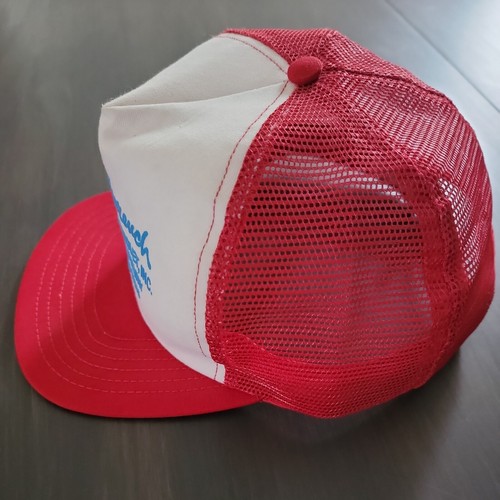 Vtg GM Goodwrench Cap Chevy Red Mesh Foam Snap Back Trucker Hat - Picture 6 of 12