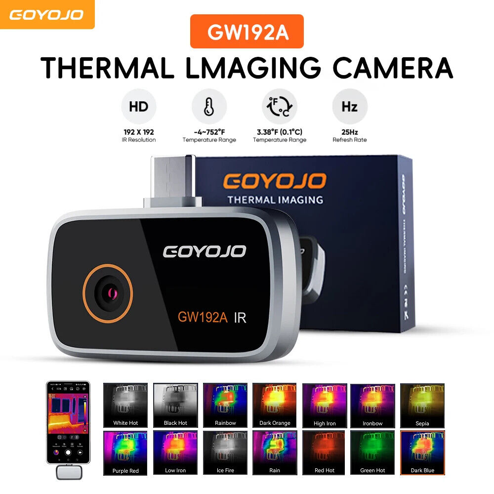 GOYOJO 192X192 IR Thermal Imaging Camera for Android USB GOYOJO 192X192 IR Thermal Imaging Camera for Android USB