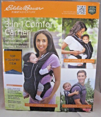 Eddie Bauer First Adventure 3 In 1 Comfort Carrier Baby Carrier