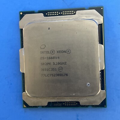 Intel Xeon E5-1660 v4 3.2GHz 8 Core 20MB SR2PK LGA 2011-3 CPU Processor