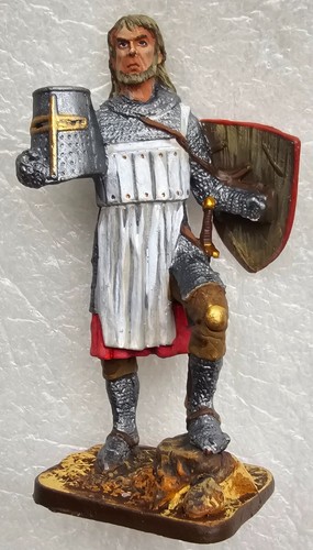 TIN SOLDIERS 54 MM MEDIEVAL KNIGHT, Teutonic Knight, 13 C. NEW - Picture 3 of 3