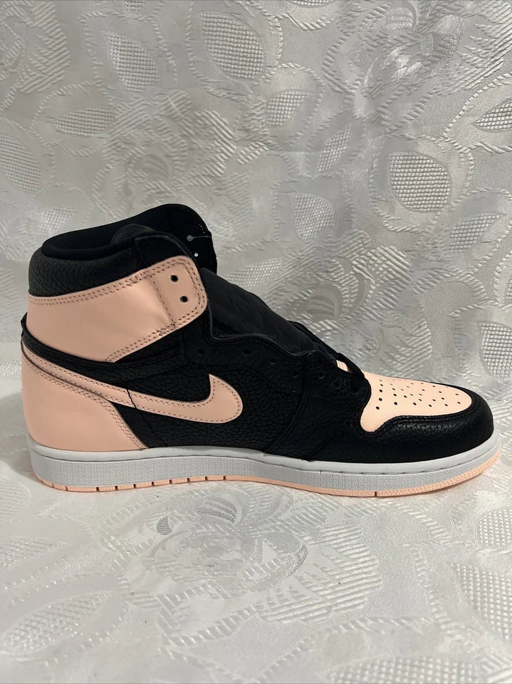 AIR JORDAN 1 РЕТРО ВЫСОТЫ OG 11,5 МАЛИНОВЫЙ ОТТЕНОК 555088 081 ПЕРСИКОВЫЙ РОЗОВЫЙ АРКТИЧЕСКИЙ УДАР - Изображение 4 из 4