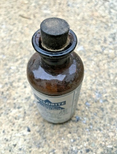 SELTENE Vintage 2 Unzen Hyclorit Flasche mit Korken Bethlehem Laboratories Inc. Pa. - Bild 4 von 5