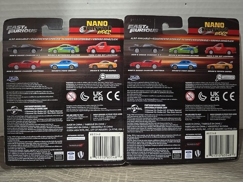 Nano Hollywood Rides Fast & Furious Confezione da 2x 3 Collezionisti Serie Die-Cast! HTF!🔥 - Foto 4 di 6