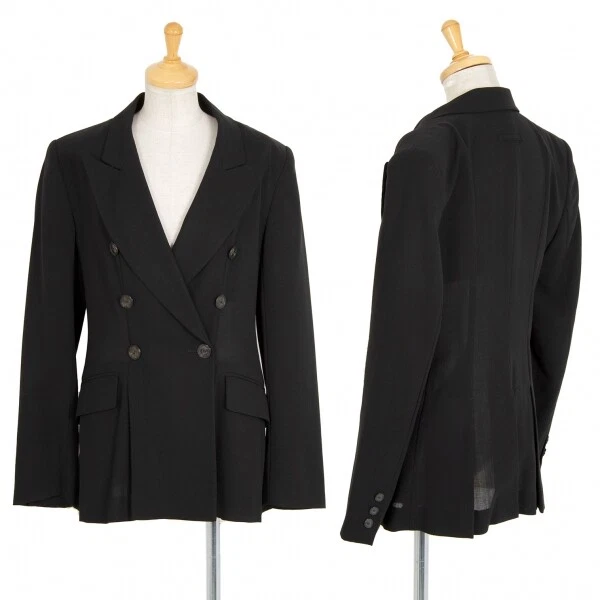 Jean-Paul GAULTIER CLASSIQUE Wool Hem Pleats Jacket Size 40(K